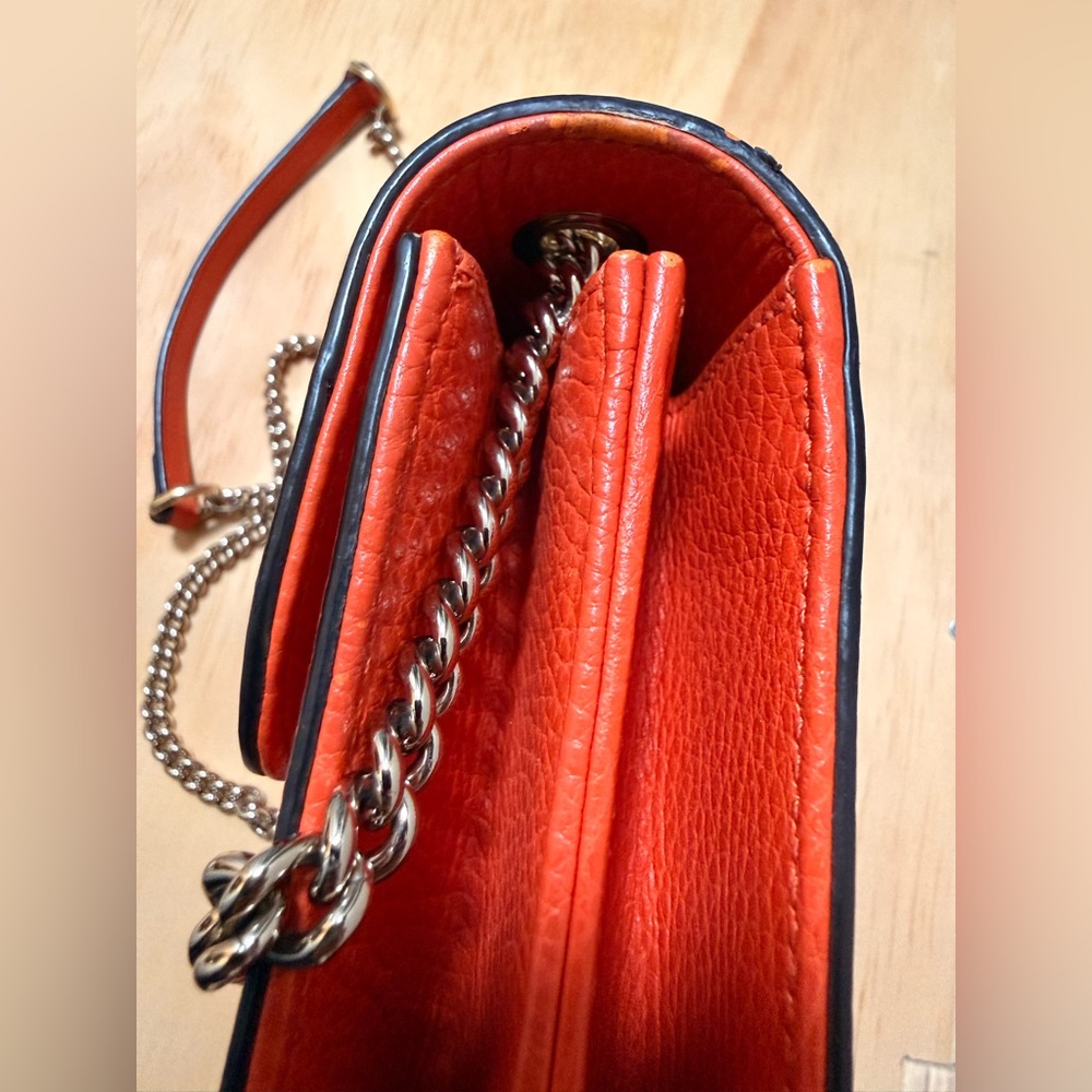 Gucci Orange Leather Shoulder/Crossbody Bag - Picture 3 of 12